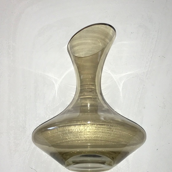 Ship Wine Decanter Slant Top W/ Round Bottom Champagne Crystal Decanter - Picture 3 of 16